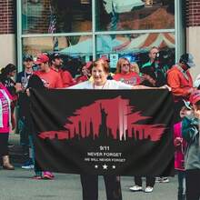 Memorial Day Patriotic House Flag 3x5 FT Veteran USA Flag 4th Of July Independence Day Large Banner Polyester Double Sided Mirror Printing Yard Outdoor Flag For Lawn Patio Yard Garden Home Outdoor Decor - ColorN - 查看 4