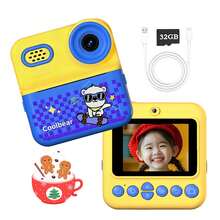 Children's Instant Print Camera With Memory Card, 2.4-Inch Screen, Built-In Stress-Relief Games, Perfect Christmas And Birthday Gift, Outdoor Photography Toy With Recording Support - Multicolor - View 2
