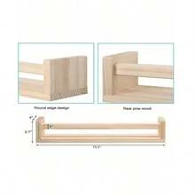 2pcs/Set Floating Shelves Are Used For Home Decoration, Display Racks, Storage Racks, And Placement Racks. They Can Also Be Used As Floating Shelves, Organizing Racks, And Storage Racks. Suspended Placement Racks Are Storage Tools And Decorative Shelves.Gift For New Year. - Multicolor - View 8