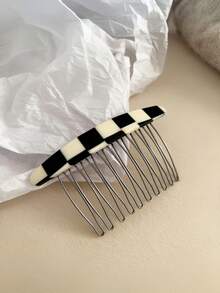 前刘海夹美发工具，醋酸纤维发夹，女士发饰发夹发梳，侧梳，学生用品，婚礼用品，头部饰品 - 彩色 - 查看 14