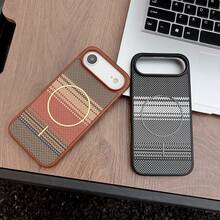 高级PU皮革碳纤维纹理手机壳，兼容 17 Pro Max、17 Pro、17 Air - 奢华商务级材质，支持无线充电，全包防震保护，也兼容三星Galaxy S25 Ultra、S24 Ultra、S23 Ultra。 - 橘色 - 查看 10