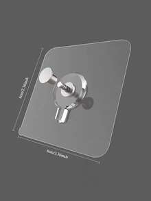 10/20/30/50pcs Transparent Picture Frame Hooks, Heavy Duty Self-Adhesive Wall Hooks For Picture Frames, Traceless Wall Hooks For Photo Albums And Paintings, No Punching Required, Bathroom And Kitchen Wall Hooks, Suitable For Glass/Tile/Wood/Metal Walls - Transparent - View 4