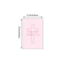 1幅粉色基督教墙画“上帝在她心中”圣经经文帆布画，简约十字架海报，信仰与力量装饰画，适合卧室或祈祷室，送给她的礼物，带框/不带框 - 彩色 - 查看 14