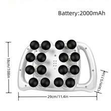 16/24 - 按摩枪，USB充电，冲击式肌肉按摩器，适用于背部、颈部、腰部和腿部，9种模式，99档速度调节，是运动员和健身爱好者的理想之选，也是送给朋友、母亲节和父亲节的完美礼物。 - 彩色 - 查看 10