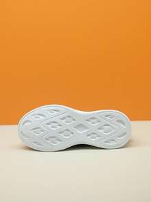 Kids' Lightweight Breathable Purple Lace-Up Slip-On Casual Dance Shoes, Knit Sock Shoes - Blue - View 9