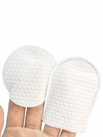 120 st/förpackning - Dubbelsidiga sminkborttagningspads, tjockare fingerformade sminkborttagningspads, U-formade tjockare runda sminkborttagningspads som inte lossnar, exfolierande EPE-skum i salongskvalitet, sminkborttagningspads i fickformat, pärlstrukturerade munrengöringspads i fickformat, lämpliga för ansikte och naglar - perfekta för sminkborttagning och nagellack