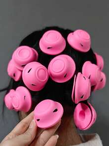 10/20pcs Soft Rubber Hair Curlers Silicone Heatless Hair Rollers Clips No Hurt Hair Rollers Hairdressing DIY Hair Styling Tools Wave Formers Hair Styling Tools - Multicolor - View 1