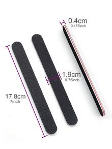 10pcs 100/180 Grit Nail Files Double Sided Emery Board Washable Emery Boards Reusable Nail Buffers Manicure Tools For Natural Nails Acrylic Nails Home And Salon Use,Nail Supplies,Nail Tools,Nail Art Tools,Back To School,Nails,Nail Tools For Press On Nails - 10pcs - View 5