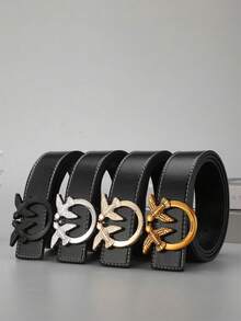 1条男士时尚燕形光滑扣皮带，简约、优雅、个性化且商务气息浓厚——是馈赠佳品，品质上乘，价格合理。 - 彩色 - 查看 1