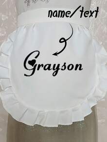 Customizable One Fashion Black And White Maid Apron - Cute Women's Home Kitchen Dining Apron, Waitress, Couples Gift, Christmas Cosplay, Christmas Gift Holiday Gift - Multicolor - View 2