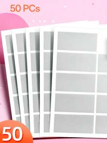 50pcs Scratch-Off Sticker Coating Decals DIY Small Cards Scratch Prize Cards Children Redemption Coupons Coating Stickers