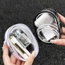 1 Transparent Multi-Purpose Data Cable Storage Bag With Hook Design, Portable Storage For Headphones When Traveling, Suitable For Travel - 彩色 - 查看 6