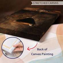 1pc Framed Canvas Wall Art Prints Poster, Martini Glass, Dark Liquid, Vintage Oil Painting Style Art Posters Canvas Print Painting For Living Room Bedroom Office Bathroom Dorm Home Decor, Ready To Hang, 2D Flat - Multicolor - View 7