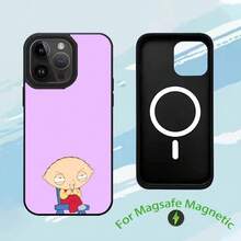Coque de téléphone de type fantaisie de la famille d'animation compatible avec iPhone 17, 16, 15, 14, 13, 12, 11, Plus, Pro, Max avec charge sans fil magnétique MagSafe. Coque compatible avec iPhone 17, 17 Pro, 17 Pro Max - z4 - Voir 10