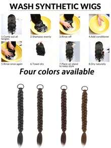 假发辫子、马尾辫、逼真、自然、俏皮、性感女孩、网络名人、时尚、可扎成高高的双马尾辫、拳击辫。 - 彩色 - 查看 5