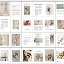 1pc Minimalist English Magazine Photo Shooting Backdrop, Home Decor Prop For Photography, Studio, Rental House - Multicolor - View 5