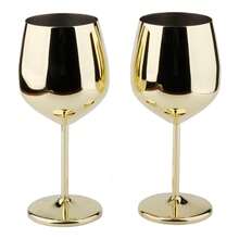 2 件/1 套，18 盎司/500 毫升，304 不锈钢高脚红酒杯，金色、黑色、玫瑰金色，适用于葡萄酒、香槟、威士忌、鸡尾酒、果汁饮料、户外野餐，适用于酒吧、KTV、餐厅、酒店俱乐部、派对、家庭厨房、可用洗碗机清洗、葡萄酒储存容器、房间装饰，可用于饮用水、咖啡等，适用于厨房、餐厅、酒吧、派对、聚会、男友礼物、父亲礼物、圣诞派对、圣诞装饰礼物、情人节礼物、派对、生日装饰