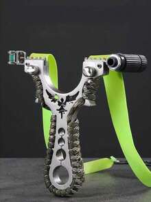 1pc Metal Eagle Slingshot, Outdoor High Power Stainless Steel Slingshot With Precision Flat Rubber Band
