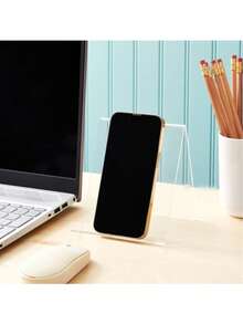 Estantería en forma de L de acrílico, organizador de escritorio de acrílico, estantería de exhibición transparente de acrílico, estantería inclinada de almacenamiento de escritorio, soporte de producto, soporte de teléfono de escritorio