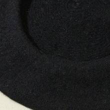 1pc Ladies' Solid Color Wool Beret With Flat Top, Japanese Style & Elegant, Suitable For Daily Wear And Shopping Vintage Casual Winter Fall - 玫紅色 - 查看 3