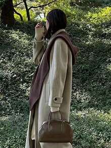 1pc Women's Casual, Elegant Style Wool Balaclava Hat - With Hood And Scarf, Featuring Cozy Thermal Lined, Windproof, Warm, And Cold-Resistant - One Piece Scarf - View 2