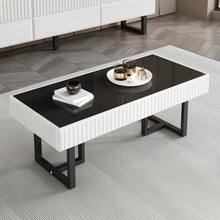 Soffbord - Svart + Vit + MDF + Spånskiva-1 - Visa 8