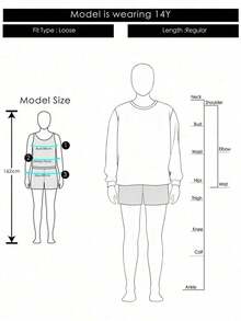 Tween Boy Casual Simple Shark Print Sweatshirt Boys Long Sleeve Sweatshirt Autumn And Winter Student Style - Apricot - View 5