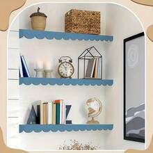 6pcs Wooden Wavy Decor - Wall, Door, Table, Shelf Home Decoration DIY Painting Decor For Graduation, Wedding, Party, Holiday - Beige - View 7