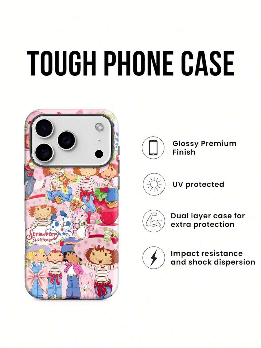Estuche para teléfono con patrón de amigos de Compatible con estuches para teléfonos 17 16 Pro Max 15 Pro Max 13 y 12 Hecho de material TPU a prueba de caídas, resistente al desgaste y cómodo de sostener Un regalo perfecto para familiares, amigos, seres queridos, novios/novias y para Navidad - Blanco - Ver 1