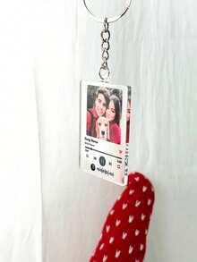 Llavero personalizado con foto, llavero de acrílico personalizado, recuerdo del Día de San Valentín, llavero de pareja personalizado, llavero con foto, Día de San Valentín, personalizado, decoración navideña, Día de la Madre, Día del Padre, regalo de cumpleaños, boda, fiesta, aniversario, regalo de pareja, regalo ideal para novio, novia, familia, amigos, producto personalizado - Multicolor - Ver 7