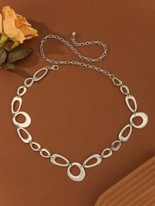 1-Piece Women's Waist Chain Bohemian Gothic Metal Gold Chain Belt Hippie Belt Exaggerated Style Women's Belt Chain Rebellious Oversized Belt Millennium Women's Accessories Rivet Belt Western Belt Chain Belt - Multicolor - View 6