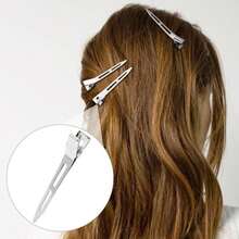 YALOJE 56pcs Metal Alligator Hair Clips, Small Crocodile Hair Clips, Alligator Barrettes Accessories For Women DIY Crafts, Arts - Silver, 4 Sizes - ColorJ - 查看 5