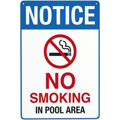 No Smoking Pool Are…