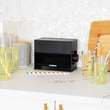 Straw Dispenser, Pencil Dispenser, Plastic, 8.5"L X 5"W X 6.5"H, Black - 預設 - 查看 2