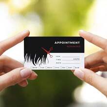 Andaz Press Hair Boutique Appointment Business Cards For Hair Salon, Client Reminder, Beauty Parlor, Beauty Salon, Hairstyling, Hairdressing, Haircut, Cosmetologists Bulk 100 Cards, 2 X 3.5-Inch - ColorH - 查看 2