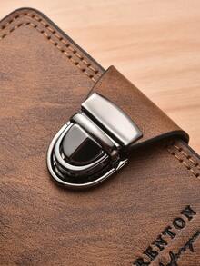 新款复古风商务通勤男士卡包，PU皮革磁扣大容量多卡钱包，新年礼物/情人节礼物 - 彩色 - 查看 10