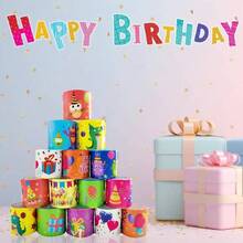 Acuiwer Schnapparmband Kinder 48/24 Stck Slap Armbnder Mitgebsel Kindergeburtstag Dinosaurier/Ostern/Plazt/Tier/Einhorn/Meerestiere Party Slap Bracelets - #tema de cumpleaños: 24 piezas - Ver 4