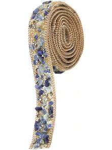 Cinta de Diamantes de Imitación 1m, Adhesiva para Zapatos, Ropa y Decoración Incluye Cuentas y Cadena, Perfecta para Fiestas y Bodas - 1 - Ver 10