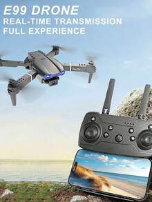 1080P双摄像头无人机，四轴飞行器，具备光流悬停、智能避障、可折叠设计，新手友好，是圣诞节、万圣节、感恩节和创意节日的完美礼物。