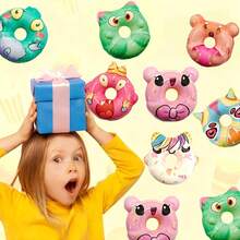 15PCS Mini Donut Squishy Toys, Cute Donut, Soft Kawaii Squishy Animal Toys Bulk Donut Squeeze Stress Mini Anxiety Sensory Fidget Relief Balls For Back To Classroom Prizes Gift Bag Birthday Party Favors,Valentine's Day Kids Toys,Toys For Girl,Valentines Gifts,Kids Toys, - Assorted Varieties - 彩色 - 查看 5