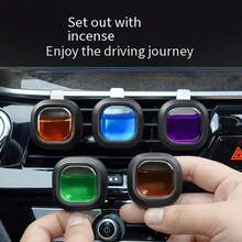 15ml Car Air Fragrance Clips, Air Conditioning Outlet Freshener, Liquid Aromatherapy Scent Car Decor, Car Lasting Freshener. - Multicolor - View 3