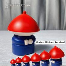 1pc Voice Controlled Sound Effect Creative Cute Funny Gag Servant Figurine Stress Relief Toy - Birthday Gift - Easter Gift - Valentine's Gift - Gift - Toy - Easter - New Arrival Bestseller - New Arrival Hot Seller - New Arrival - New Toy - Dress Up Toy - Creative Toy - Multicolor - View 7