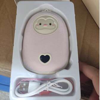 二合一暖手宝兼便携式充电器 - 内置手机充电功能，适合寒冷天气户外使用，低电压运行 - 手机充电和暖手双重用途，2000mAh 大容量电池