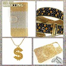 Two Packs Of Flatback Rhinestones 4520 Pcs Colorful Nail Art Rhinestones Flatback Crystal Colorful+Transparent White Rhinestone With Picker Pencil And Tweezer For Nail Art And Decoration - 35 One Pack of Golden Yellow - 查看 5