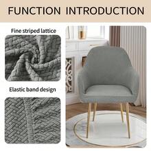 1 tấm bọc ghế bành co giãn sọc, vỏ bọc ghế đàn hồi cho ghế tựa cao, có thể giặt bằng máy cho phòng khách, phòng ăn, phòng ngủ và các đồ trang trí nhà khác - Nhiều màu - Xem 8