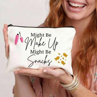 Cosmetic Travel Bag, Suitable For Storing Cosmetics Or Snacks, Essential For School, Vacation, Holidays, Women Travel Makeup Bag