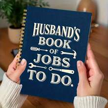 1 cuốn sổ tay ghi chép công việc hài hước của chồng - Bìa lò xo, thích hợp làm quà tặng sinh nhật/kỷ niệm/ngày lễ tình nhân/ngày của cha - Bìa đen trắng tối giản - Dùng hàng ngày ở văn phòng hoặc tại nhà - Sổ tay công việc của chồng - Ý tưởng quà tặng cho các cặp đôi, quà tặng sinh nhật cho chồng, quà kỷ niệm, thiết kế đơn giản, kết cấu chắc chắn, quà tặng hài hước - Nhiều màu - Xem 7