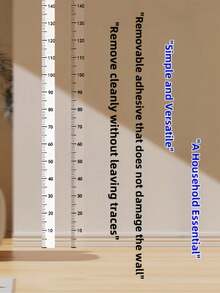 Modern Wall Height Measuring Tape - Durable PC Material, Easy-Read Markings, Writable & Reusable For Room & Wall Decor, Home Decoration, Decor Measurement Tool, Sleek Design, Precision Measurement Tool, Contemporary Decor, High Quality Material, DIY Enthusiasts