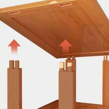 LEO IRIS Bamboo Shoe Rack, Capable Of Storing 3/6/9 Pairs Of Shoes, Wood Grain Decoration, Easy To Assemble, Space Saving, Suitable For Entrances, Living Rooms, Bedrooms, And Dormitories. Brown. Multi Layer Independent Storage Rack. - 原木顏色 - 查看 7