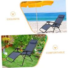 Tela para Tumbona De Lona Repuesto para Silla De Camping o Exterior Accesorio til para Reparar Sillas De Playa o Balcn - Azul - Ver 9